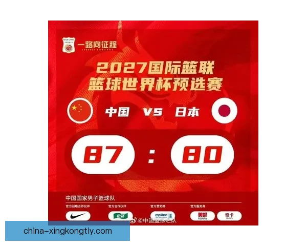 世预赛中国男篮逆转日本创奇迹